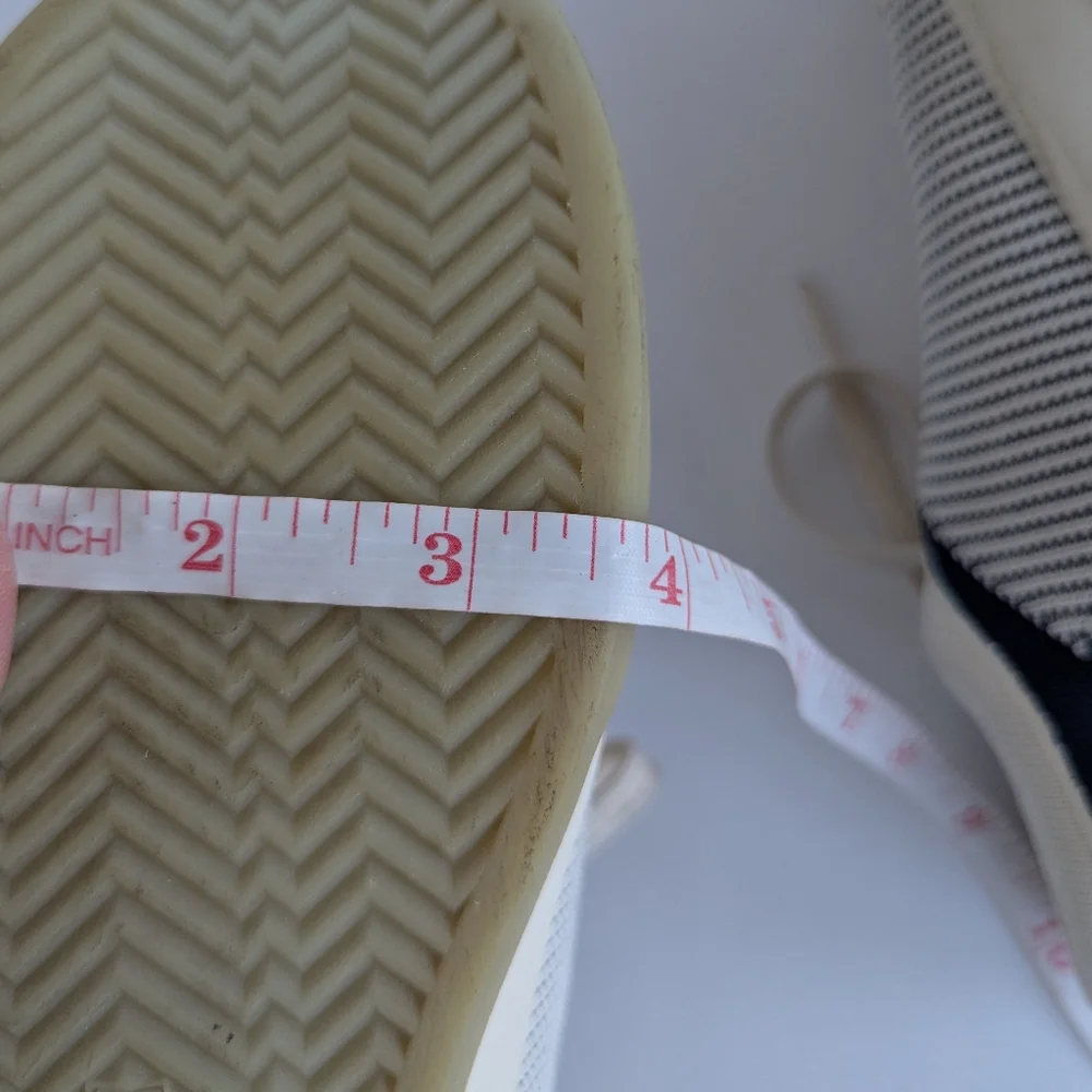 Rothy's Blue and Cream Sneakers Casual Low-Top Design - Picture 9 of 9